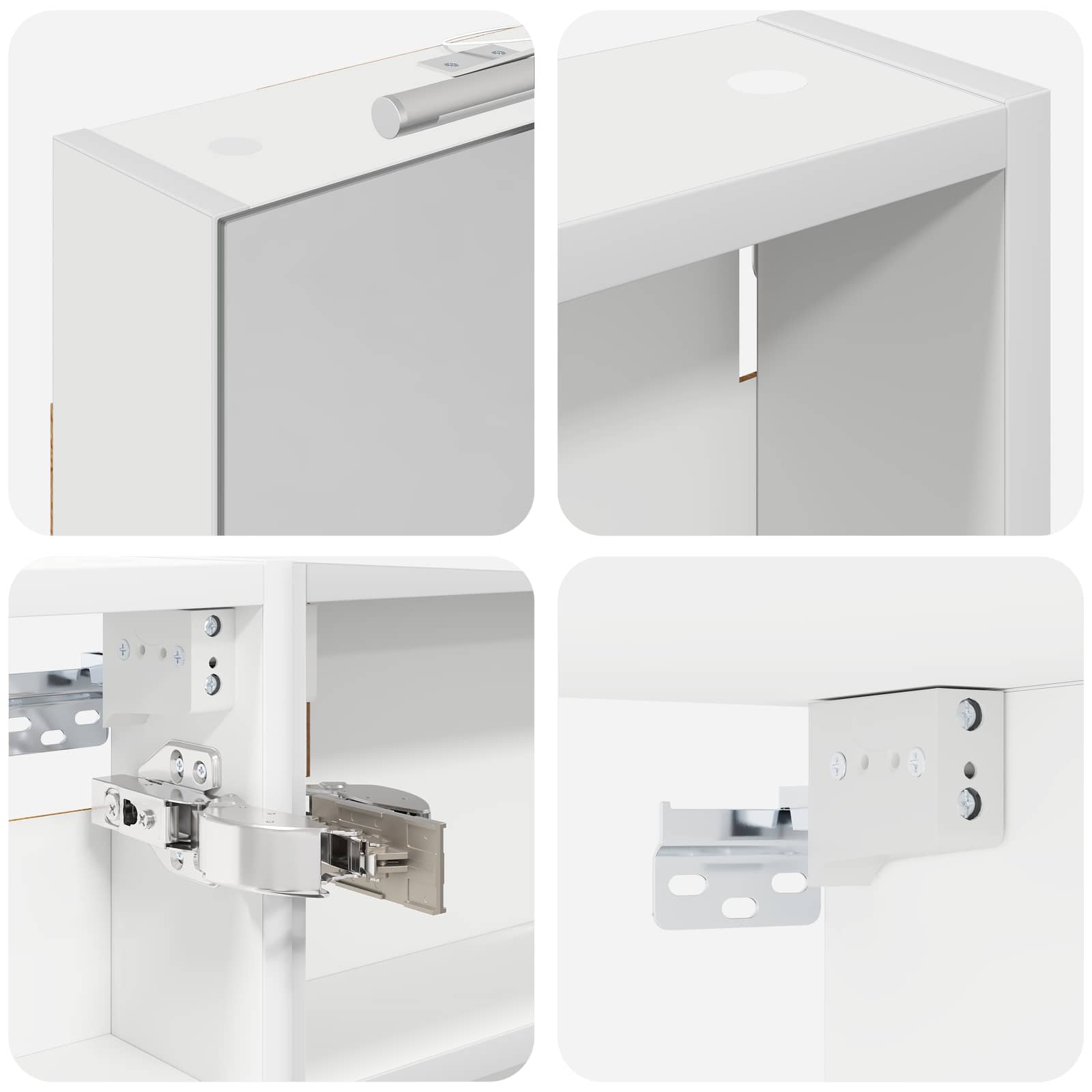 Badezimmerschrank-Set 3 pcs 80 x 10,5 x 50 cm Holzwerkstoff