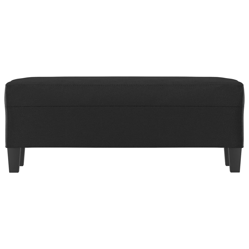 Sitzbank Schwarz 70x35x41 cm Kunstleder