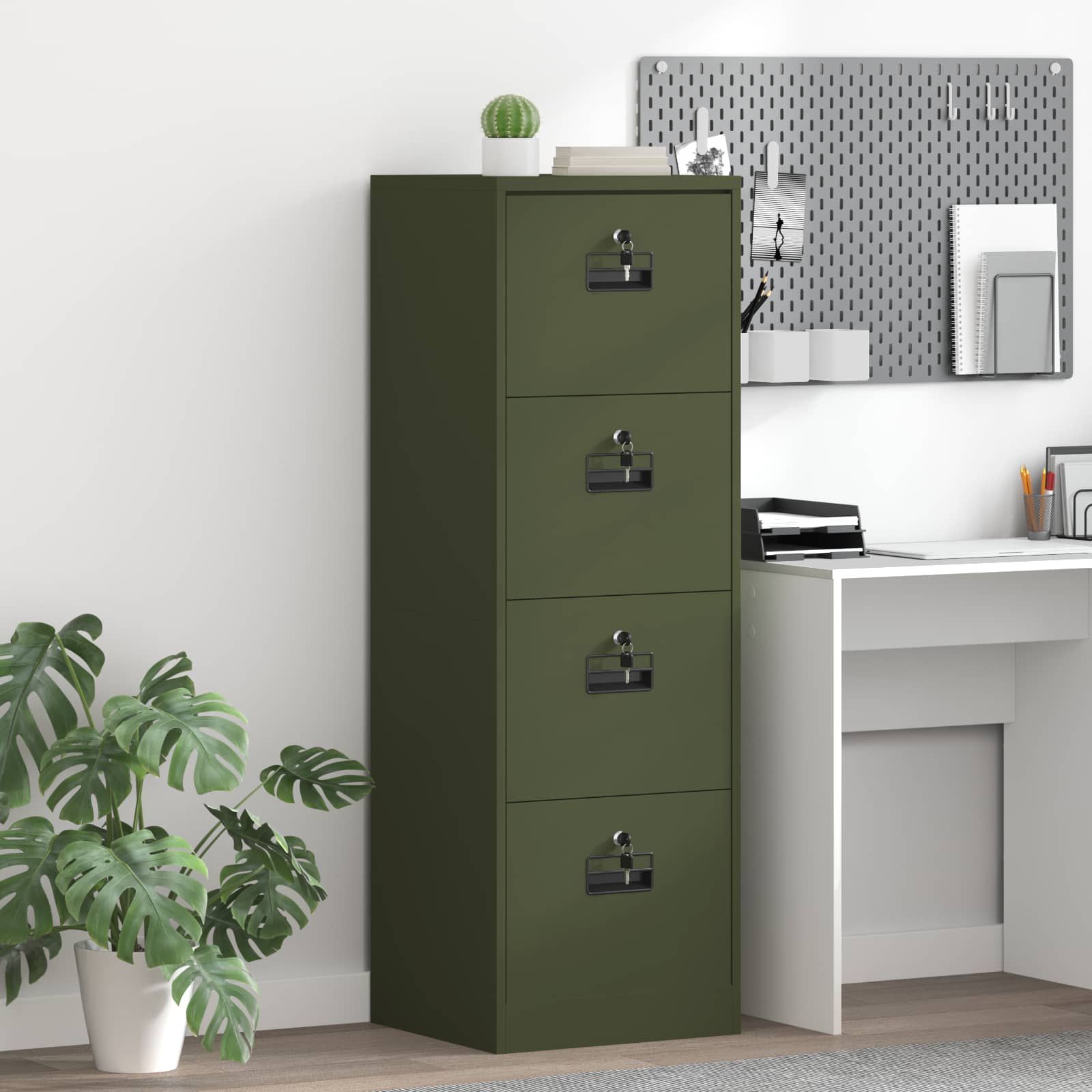 Aktenschrank 2 pcs Schwarz 44 x 50 x 139 cm Kaltgewalzter Stahl