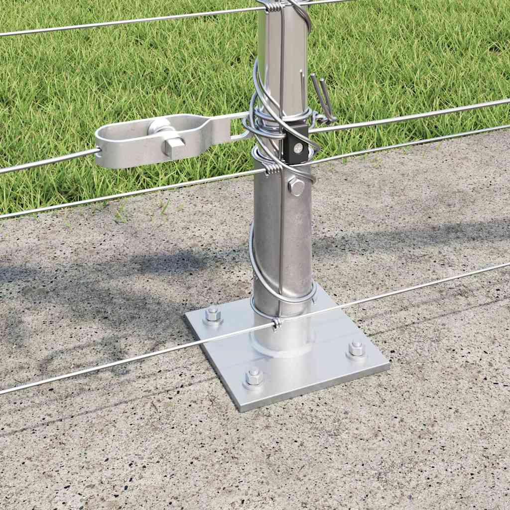 Ground Fix Geschweißter Drahtzaun 25 x 0,8 m Silber Netz