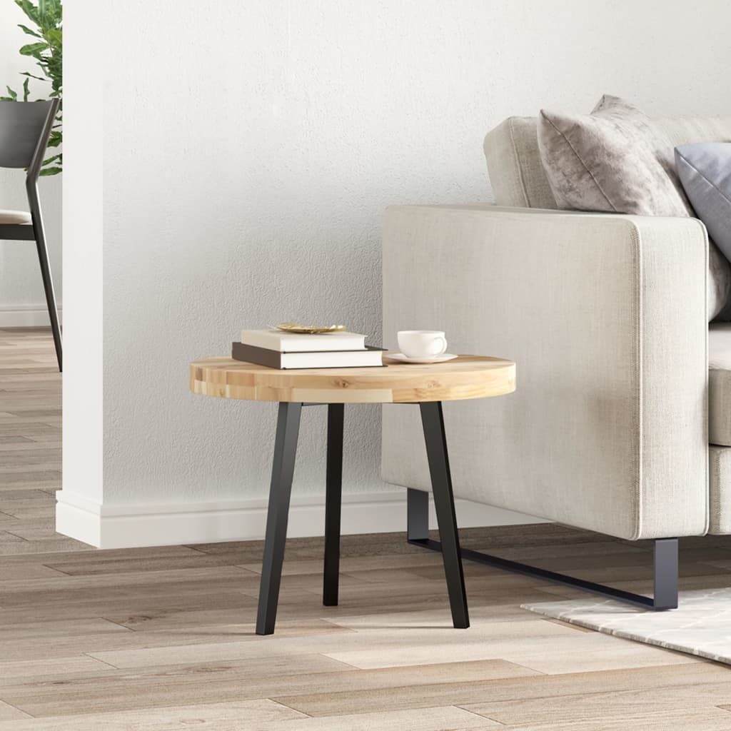 Tischplatte Rund Ø40x2 cm Massivholz Akazie