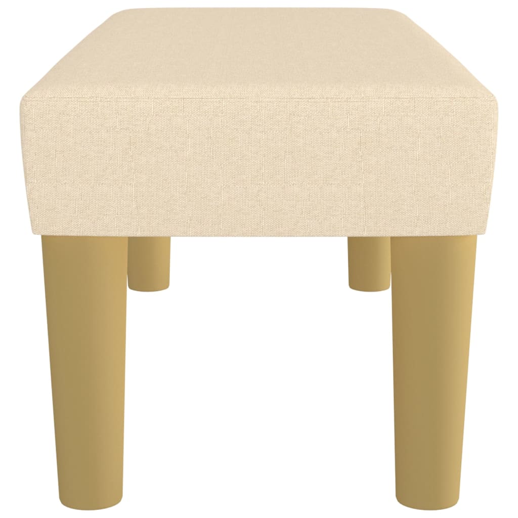 Sitzbank Hellgrau 70x30x30 cm Stoff