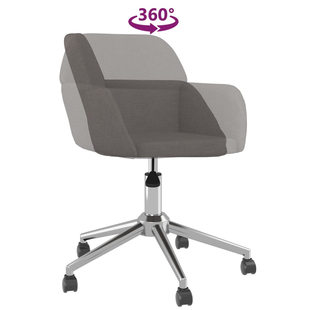 Esszimmerstühle 2 Stk. Drehbar Creme Stoff