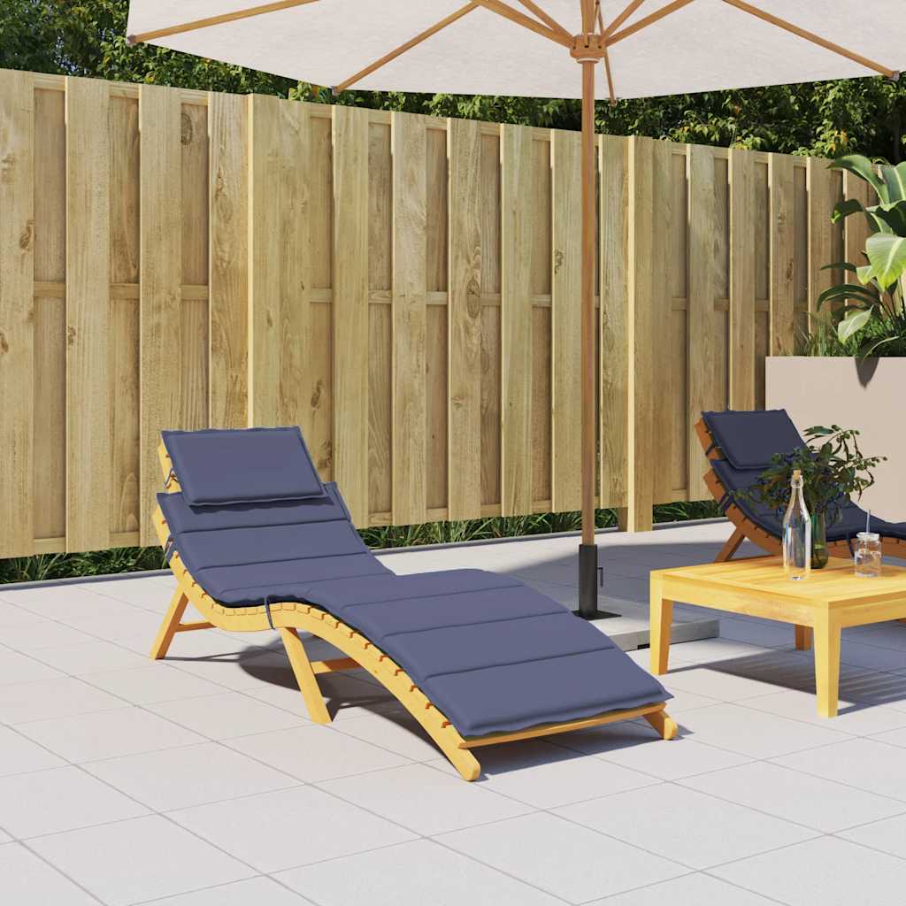 Sonnenliegen-Auflage Grau 186x58x4 cm Oxford-Gewebe