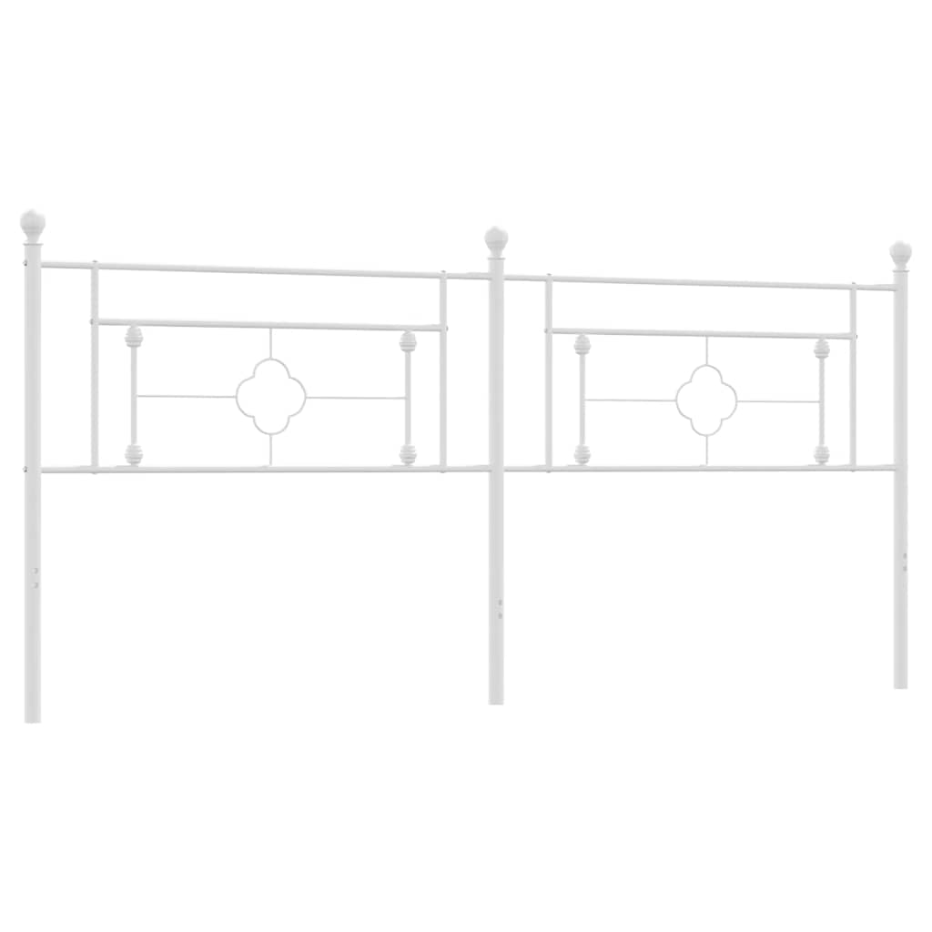 Ersatz-Kopfteil Metall Schwarz 100 cm