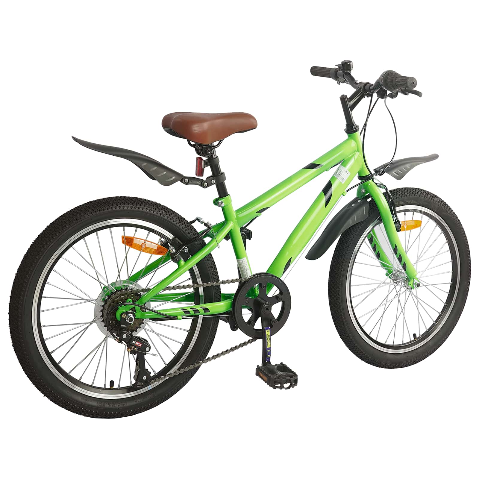 Kinderfahrrad 20 Zoll 6-Speed für 6-11 Jahre alt Schwarz