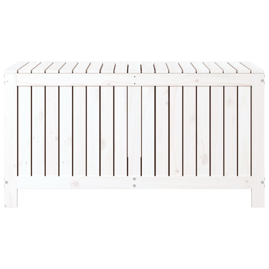 Gartentruhe Grau 76x42,5x54 cm Massivholz Kiefer