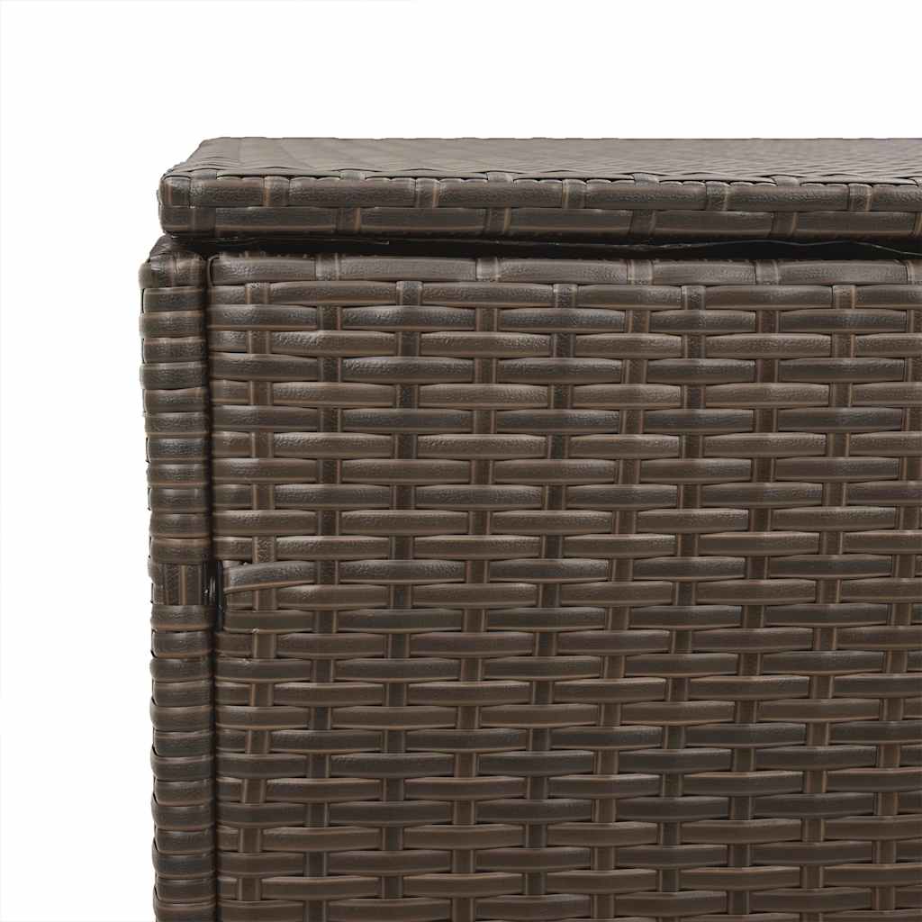 Garten-Aufbewahrungsbox Schwarz 110 x 50 x 58 cm Poly Rattan