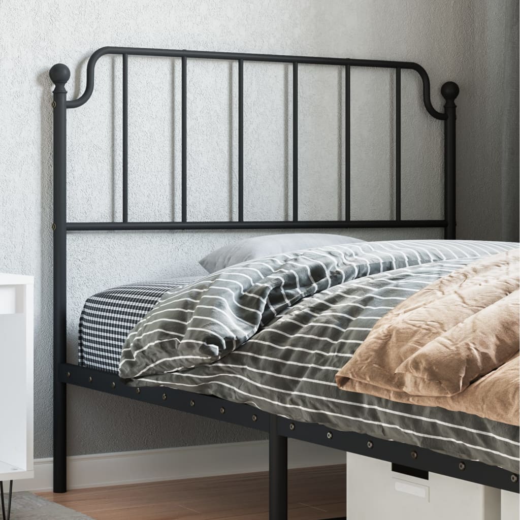 Ersatz-Kopfteil Metall Schwarz 135 cm