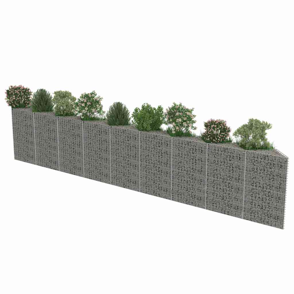 Gabionenwand Verzinkter Stahl 450×30×100 cm