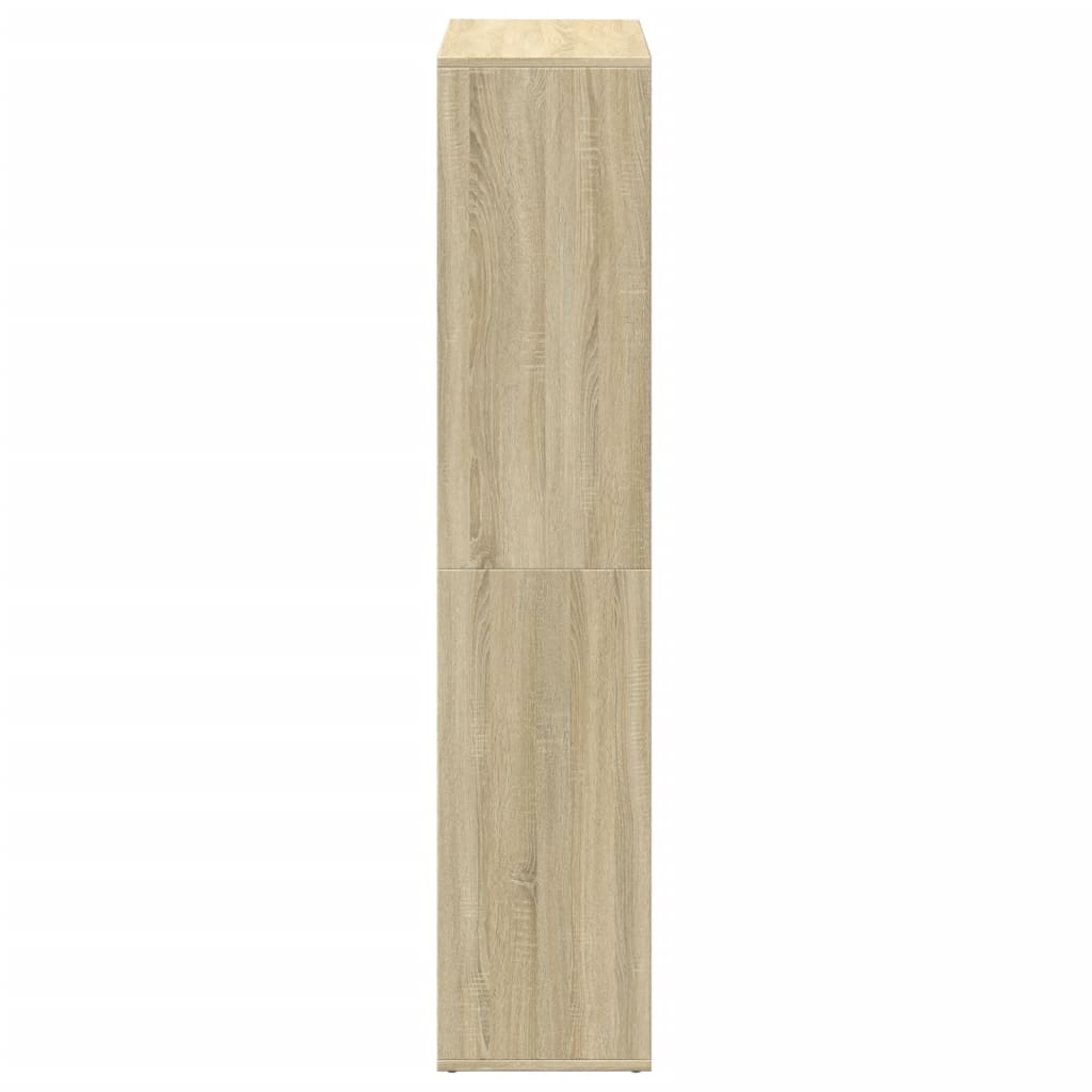 Bücherregal Weiß 137,5x29x137,5 cm Holzwerkstoff