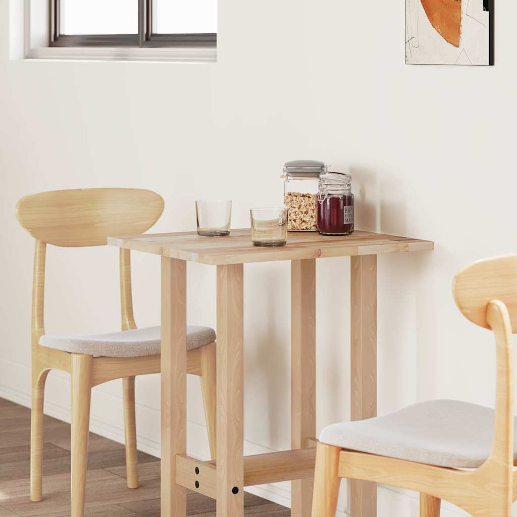 Tischplatte Rechteckig 60x50x2 cm Massivholz Akazie