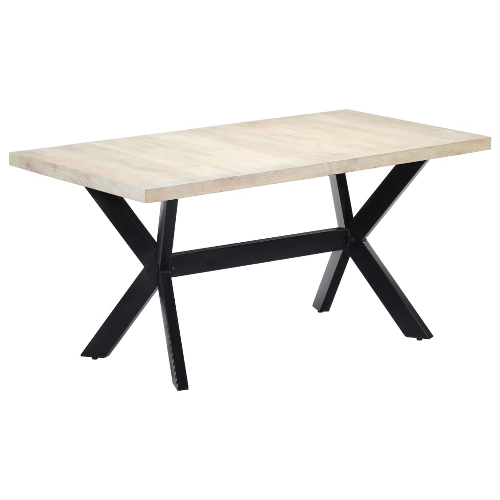 Esstisch Massivholz Mango und Stahlgestell 180 cm