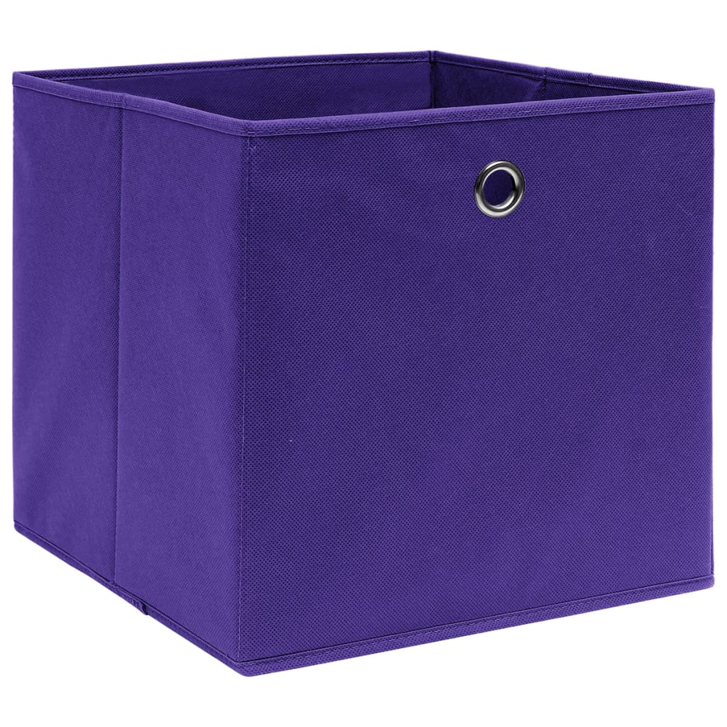 Aufbewahrungsboxen mit Deckeln 10 Stk. 28x28x28 cm Schwarz