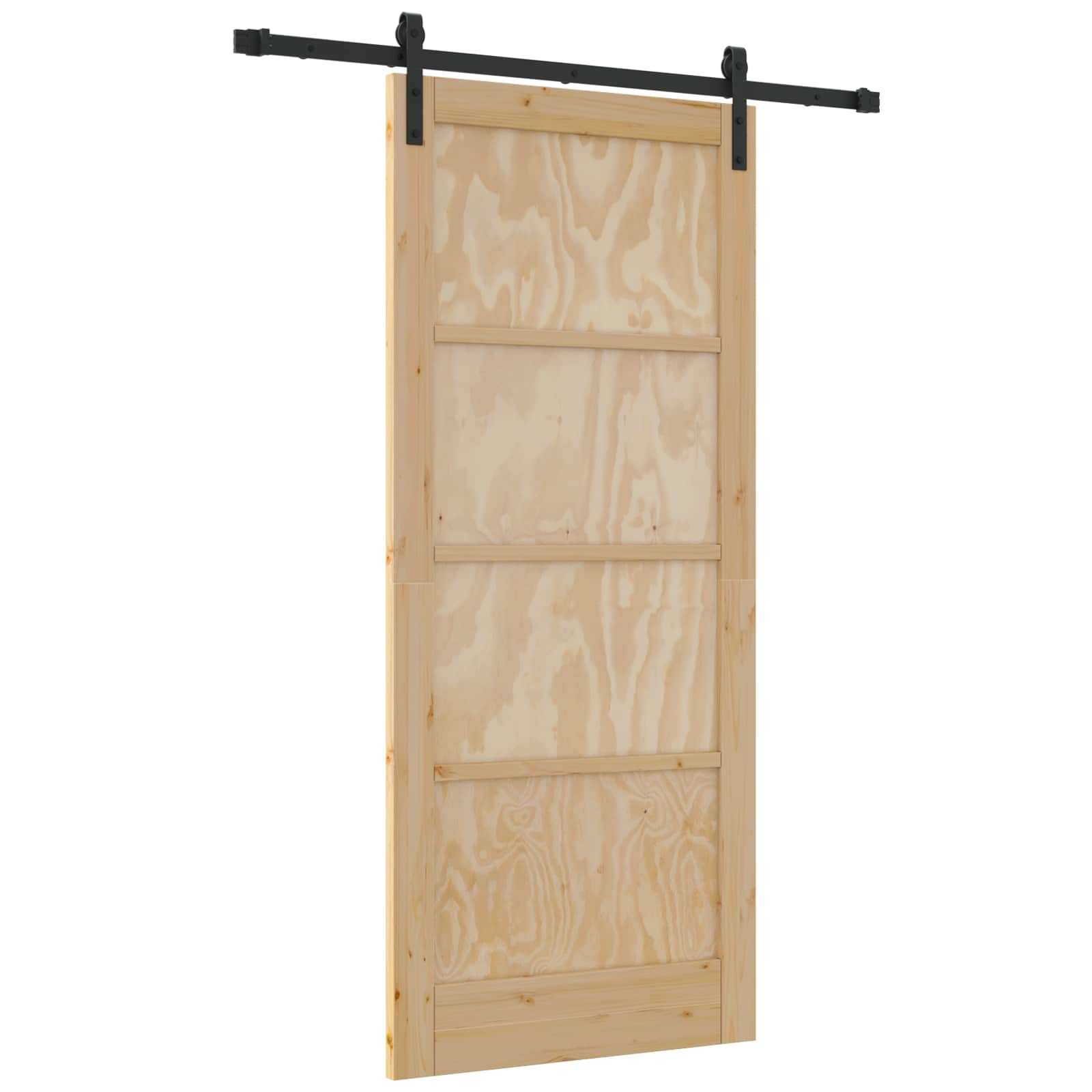 Schiebetür Natur 61 x 198,5 cm Massives Kiefernholz