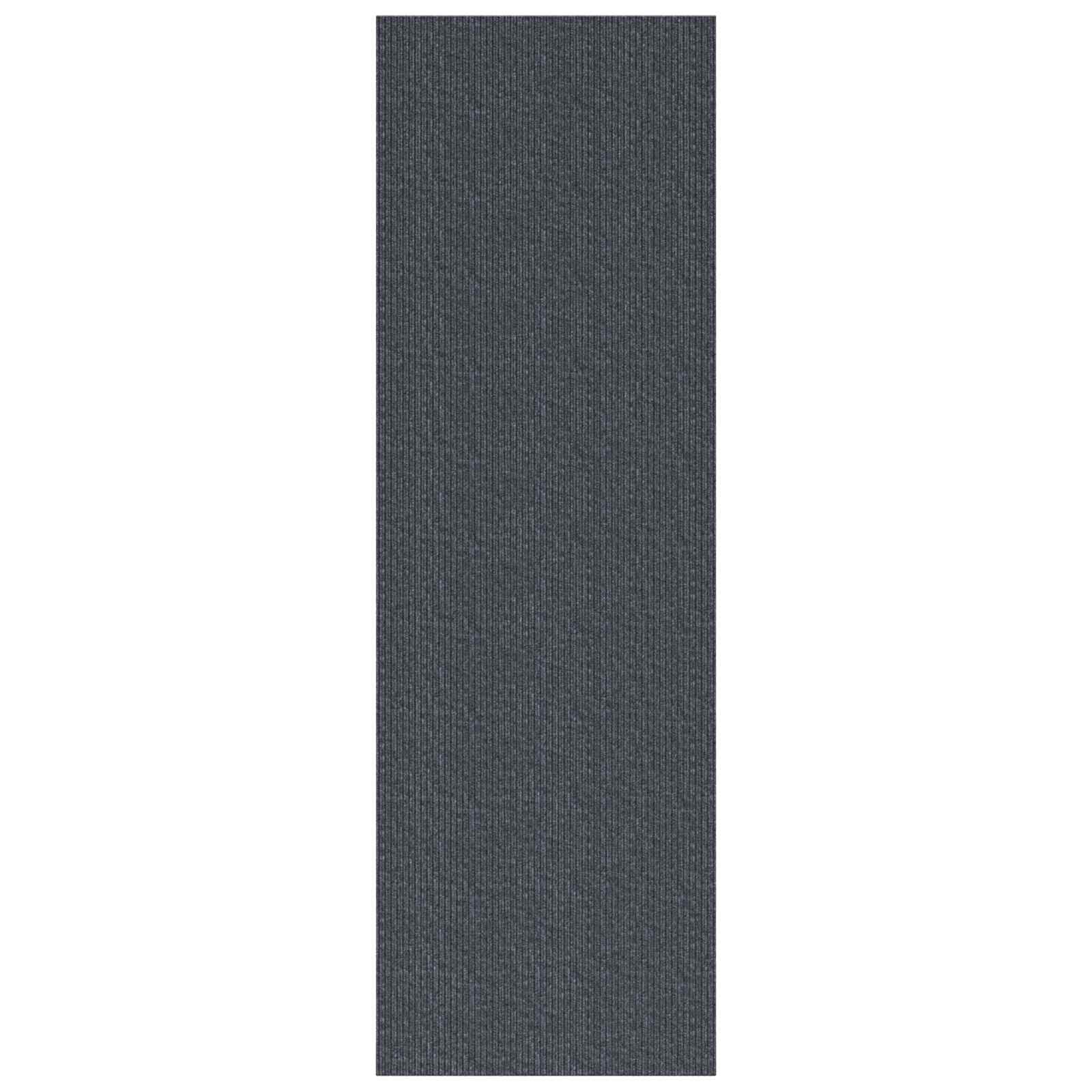 Teppichläufer Grau 80 x 150 cm Stoff