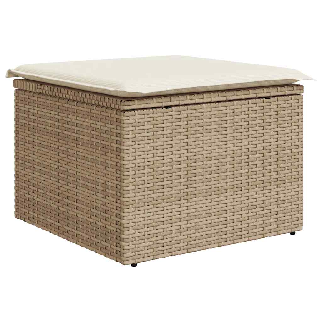 Garten Essgruppe mit Kissen 6 pcs Schwarz und Beige