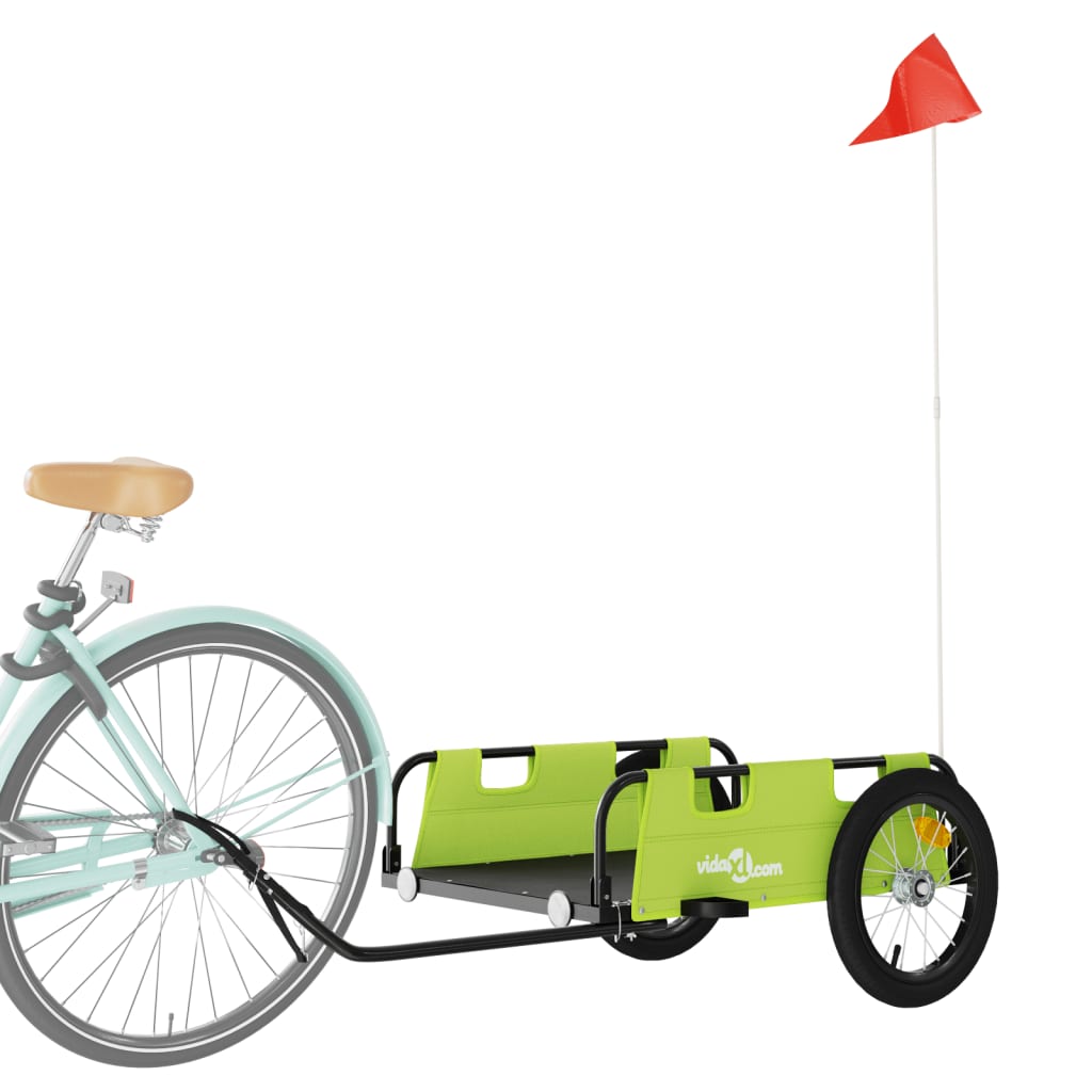 Fahrradanhänger Orange Oxford-Gewebe und Eisen