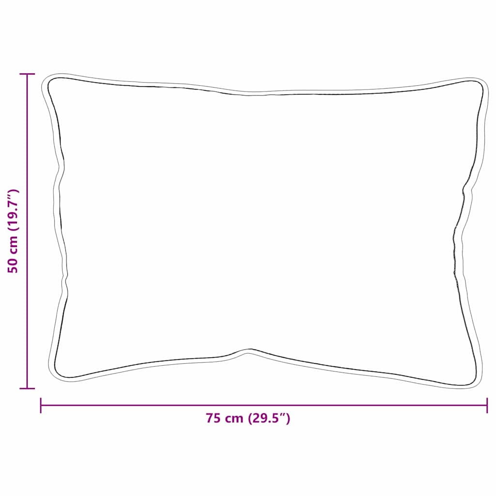 Kopfkissen Weiß 40 x 60 cm Baumwolle und Polyester