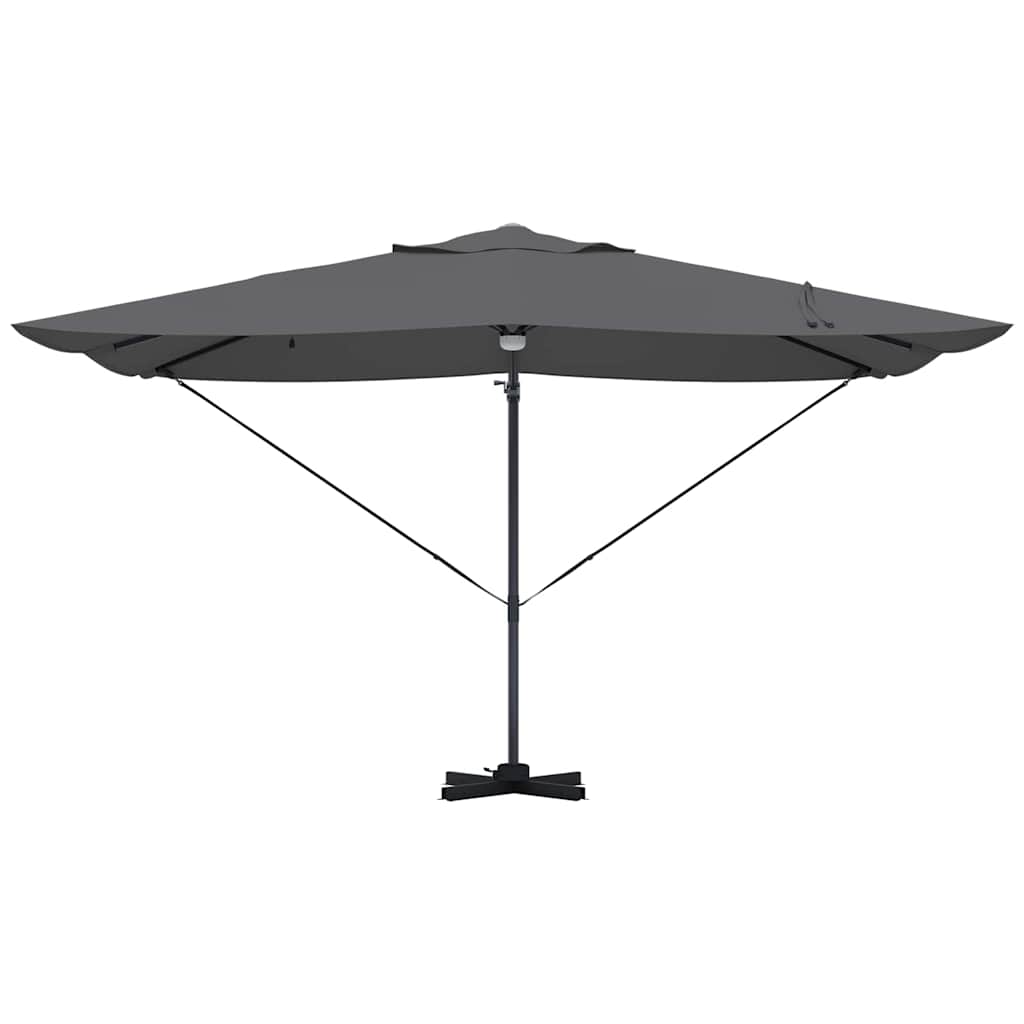 Sonnenschirm Sand 351 x 250 x 253 cm Polyester und Aluminium
