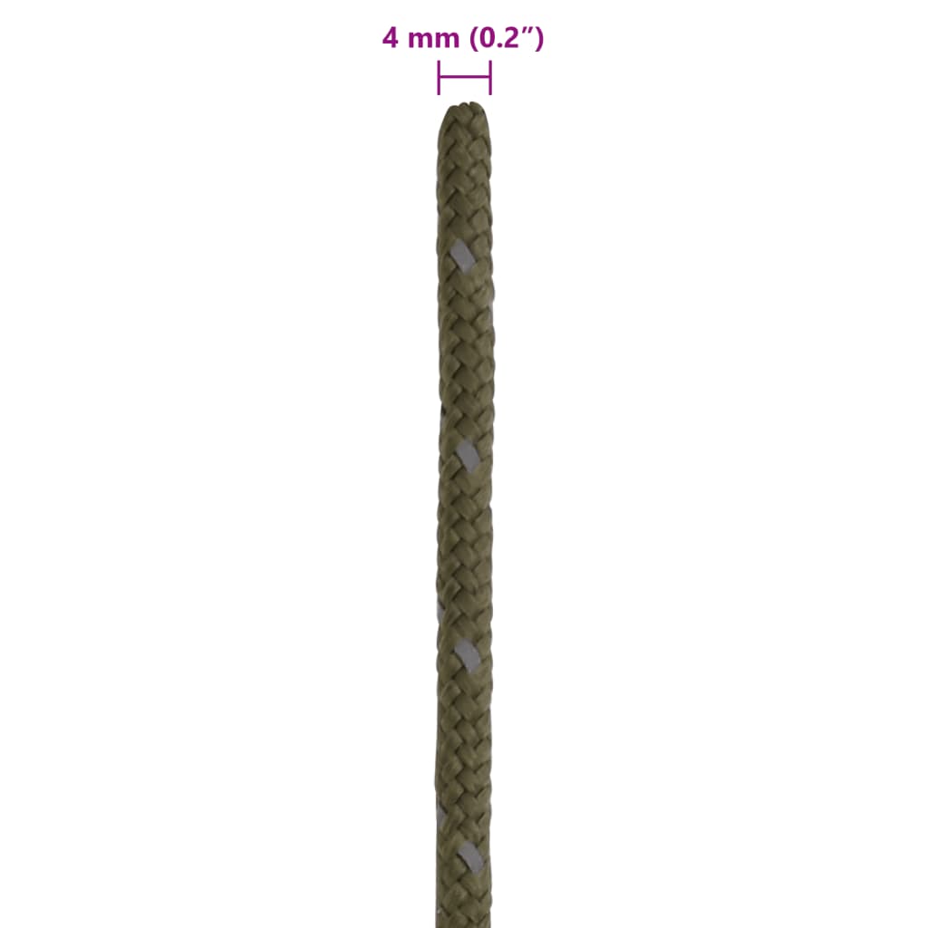 Zeltleine Reflektierend mit Seilspannern 50 m 3 mm
