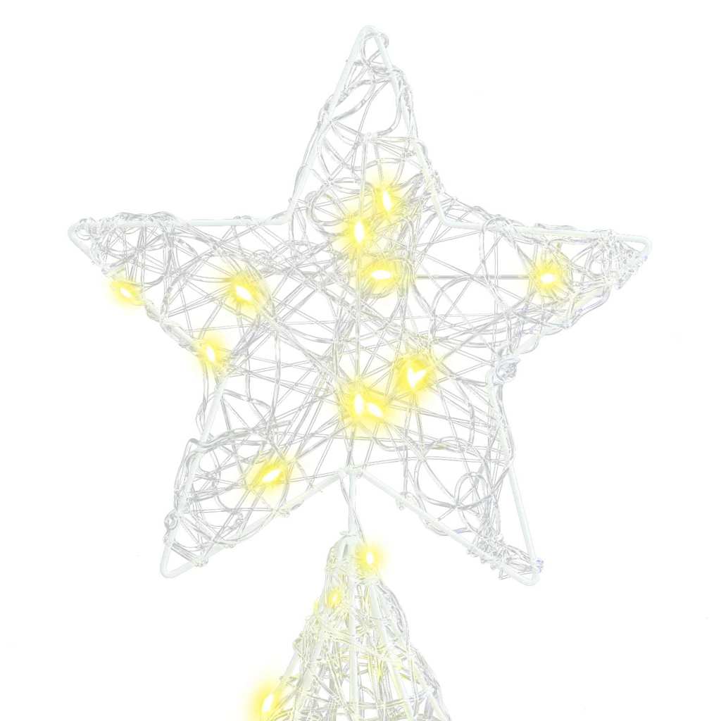 Weihnachtsbaum mit 100 LEDs Warmweiß 120 cm Acryl