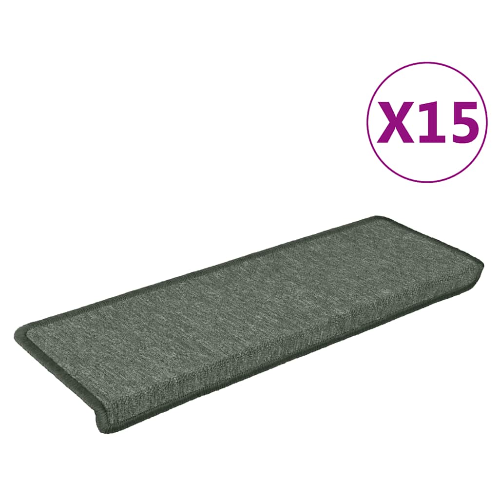 Stufenmatten 15 Stk. 65x21x4 cm Anthrazit Rechteckiger Rand