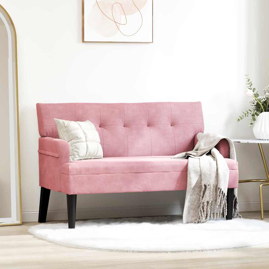 Chesterfield Bank Hellgrau 112 x 65,5 x 75 cm Samt