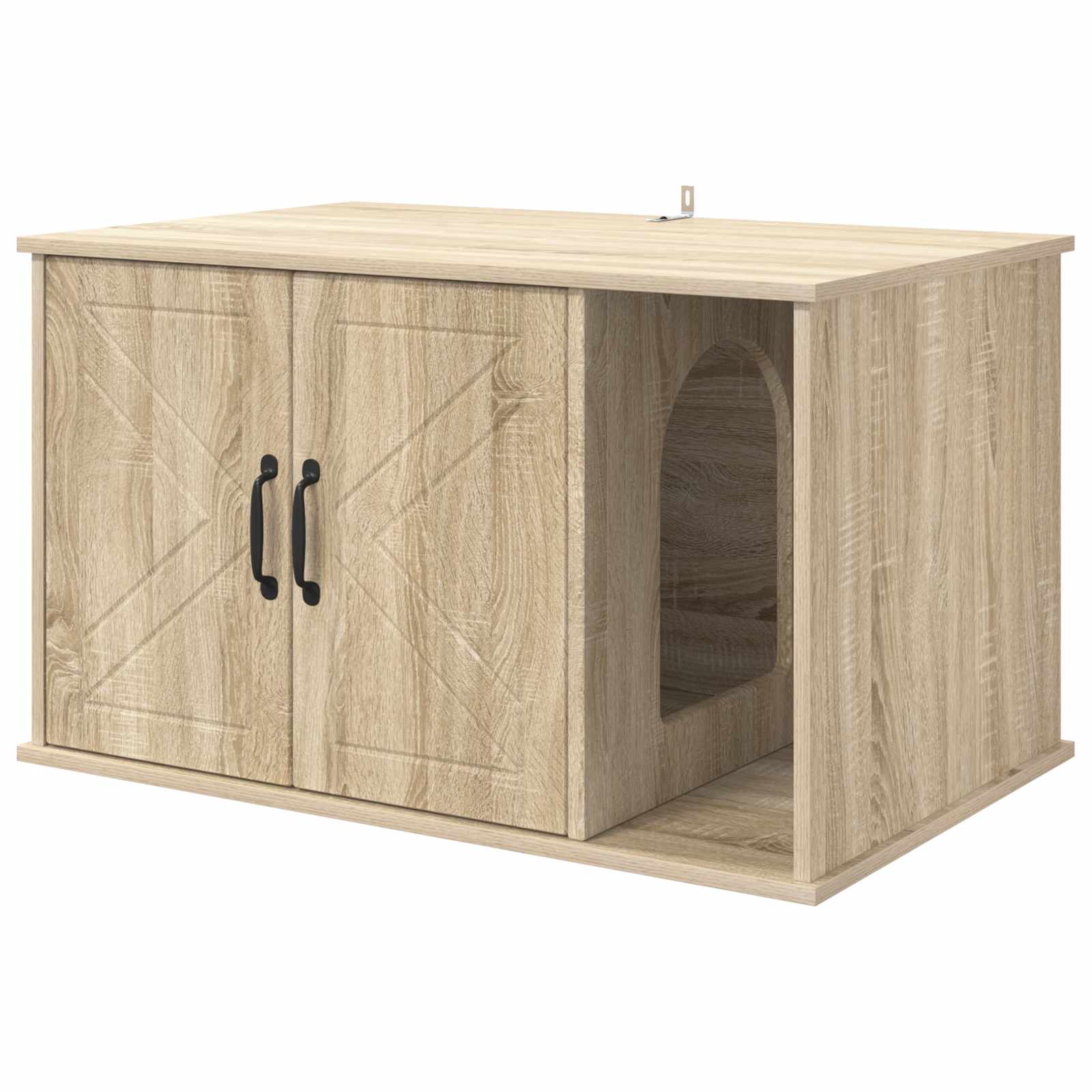 Katzenhaus Weiß 85 x 55 x 50 cm Holzwerkstoff