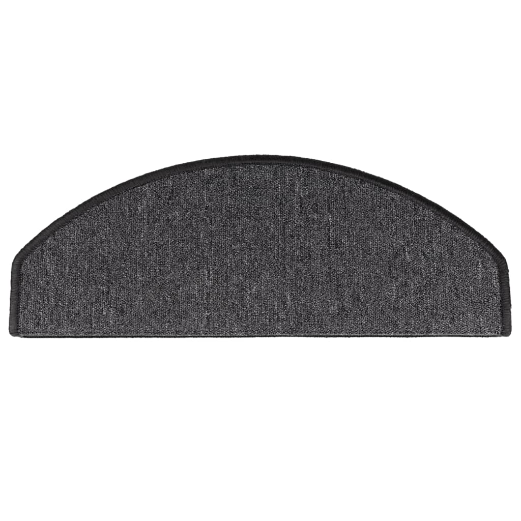 Stufenmatten 15 Stk. 56x17x3 cm Anthrazit Halbrund