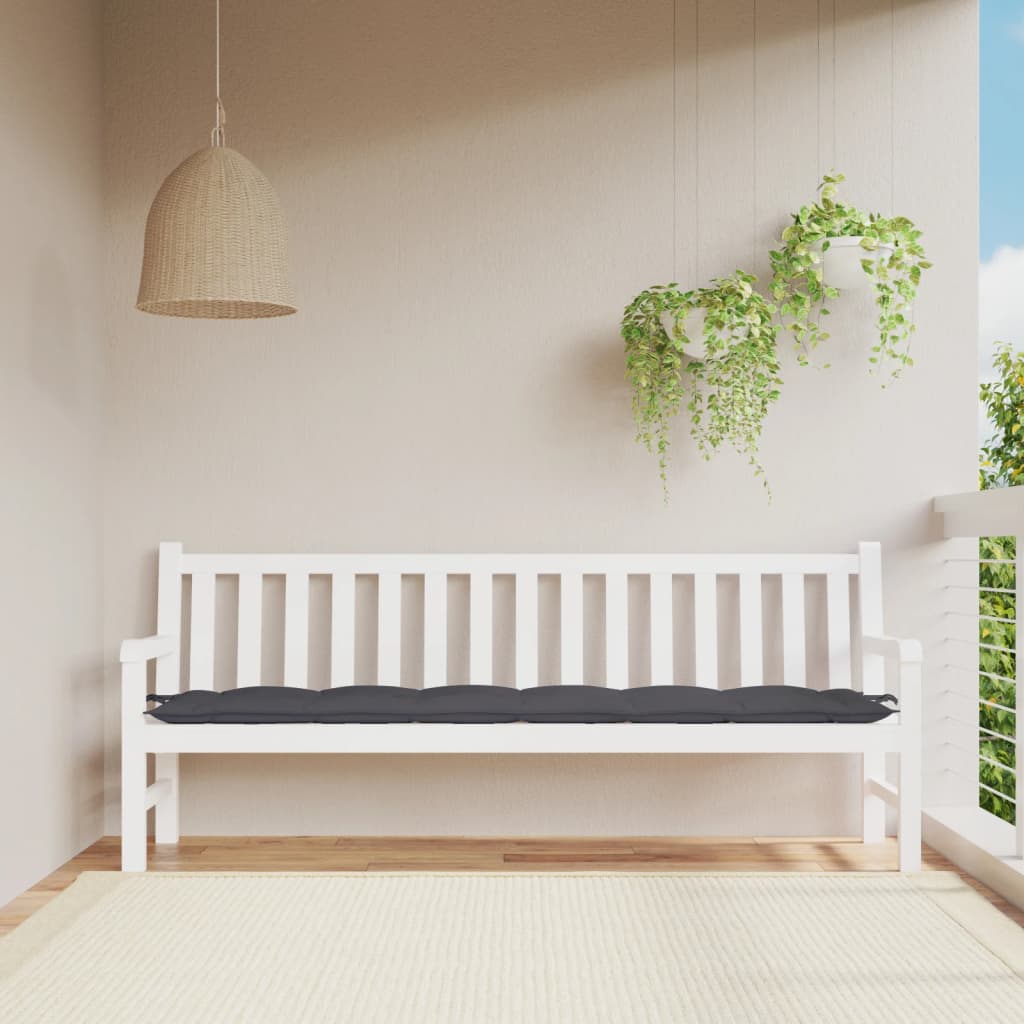 Gartenbank-Auflage Anthrazit 100x50x7 cm Oxford-Gewebe