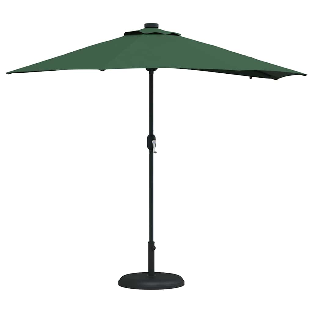 Garten-Sonnenschirm Sand 294 x 150 x 223 cm Polyester und Stahl