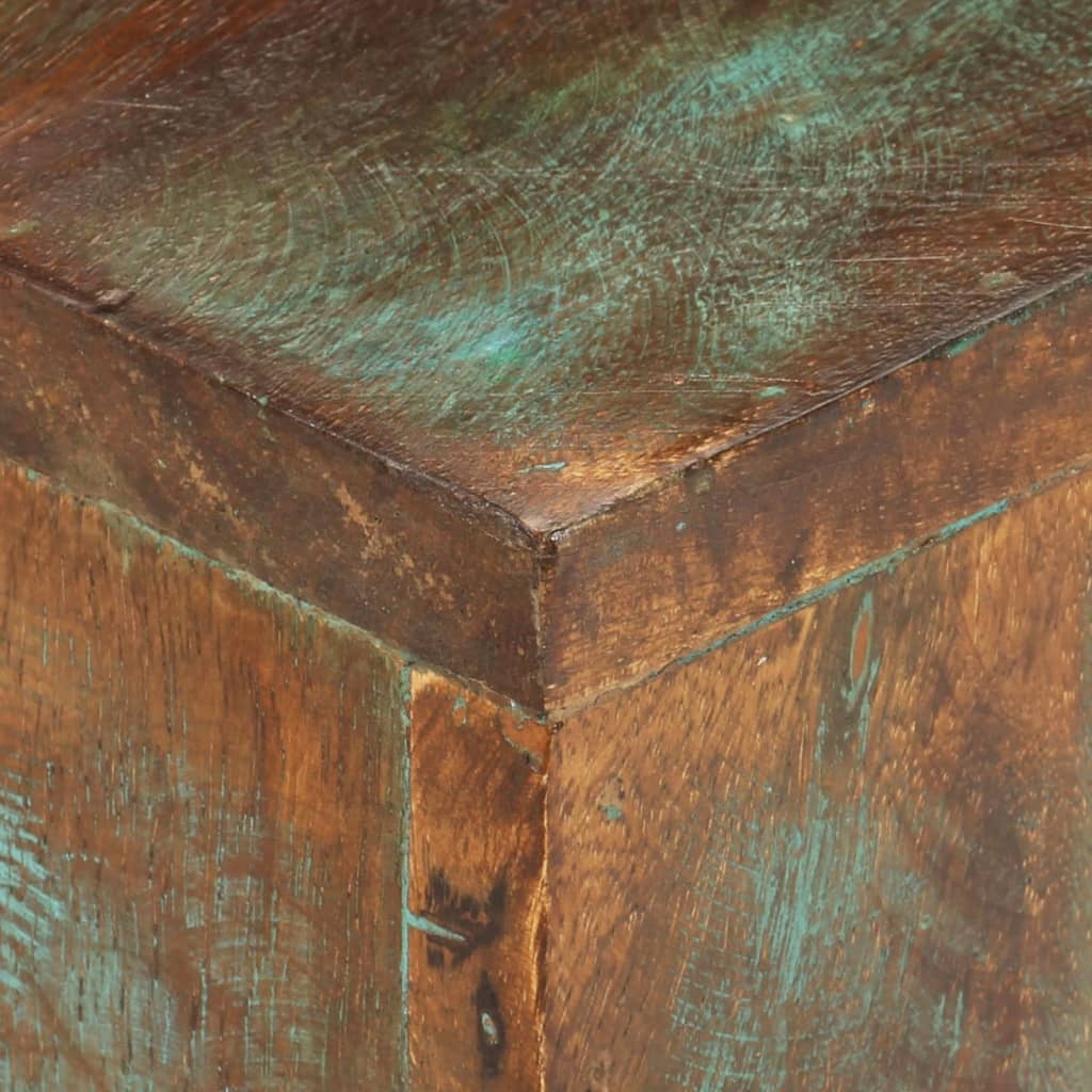 Couchtisch 68x68x41 cm Raues Mangoholz