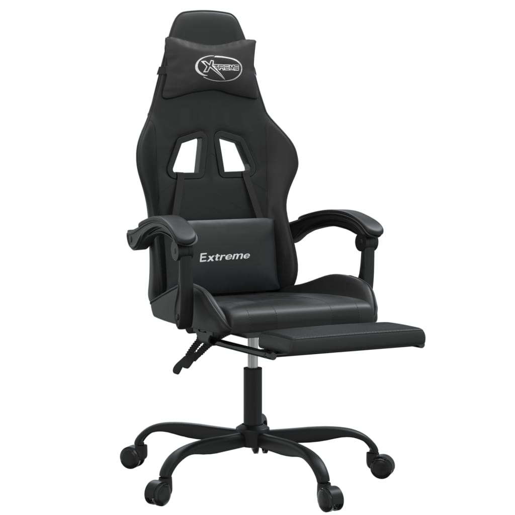 Gaming-Stuhl Drehbar Schwarz und Rot Kunstleder