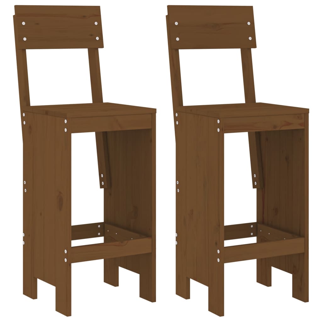 Barhocker 2 Stk. 40x42x120 cm Massivholz Kiefer