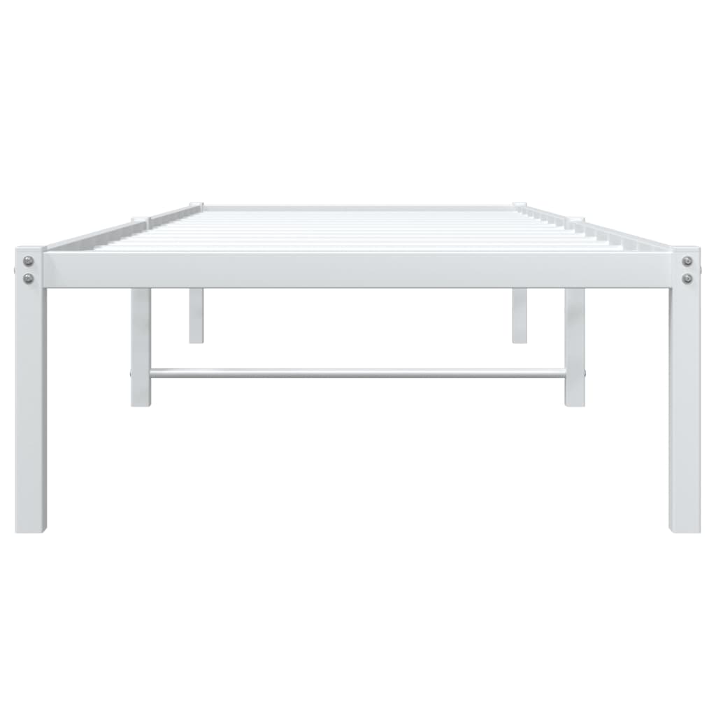 Bettgestell Metall Schwarz 75x190 cm