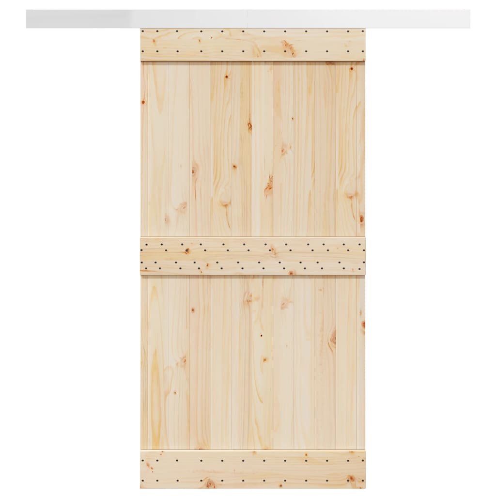 Schiebetürbeschlag-Set 183 cm Aluminiumlegierung Silbern