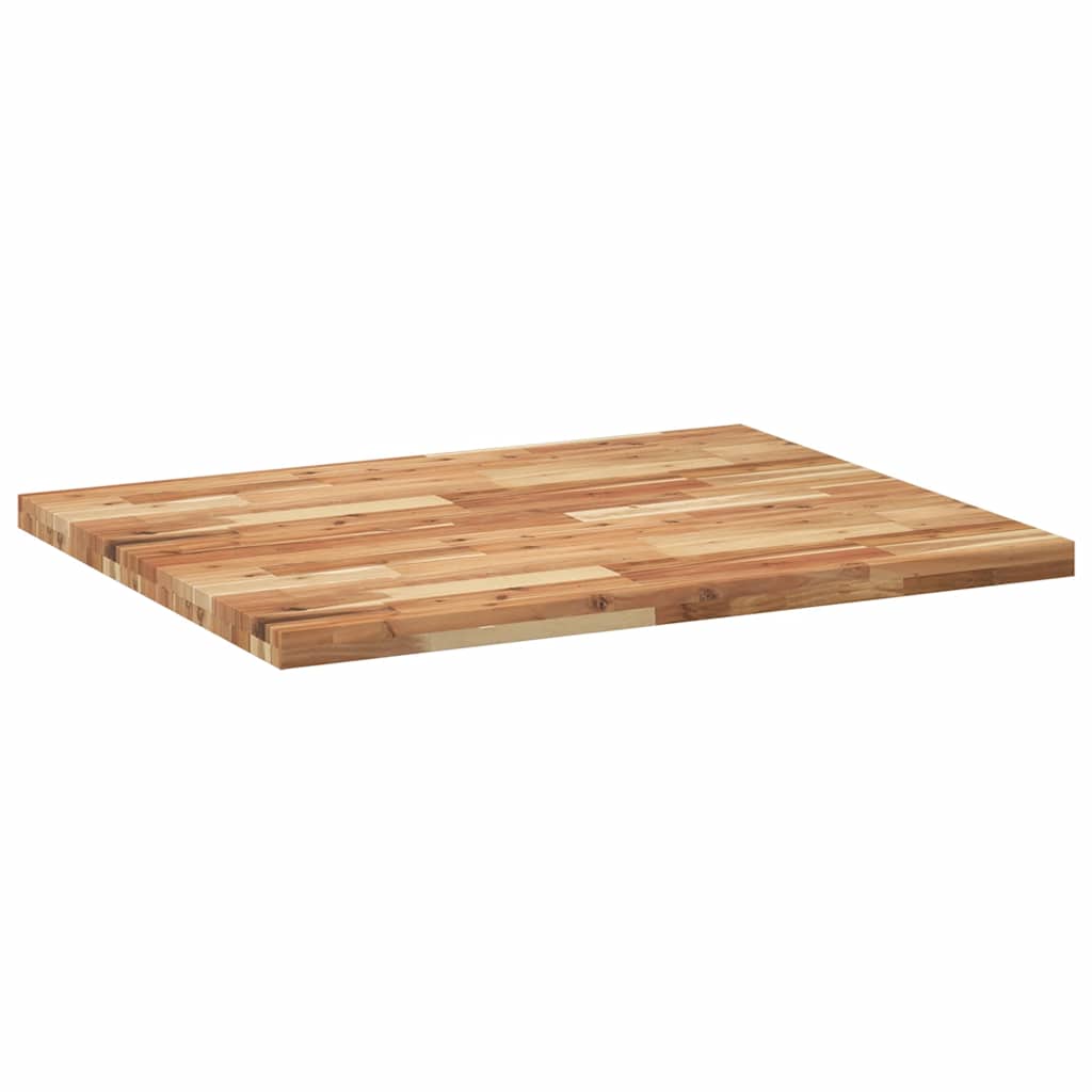 Tischplatte Rechteckig 60x50x2 cm Massivholz Akazie