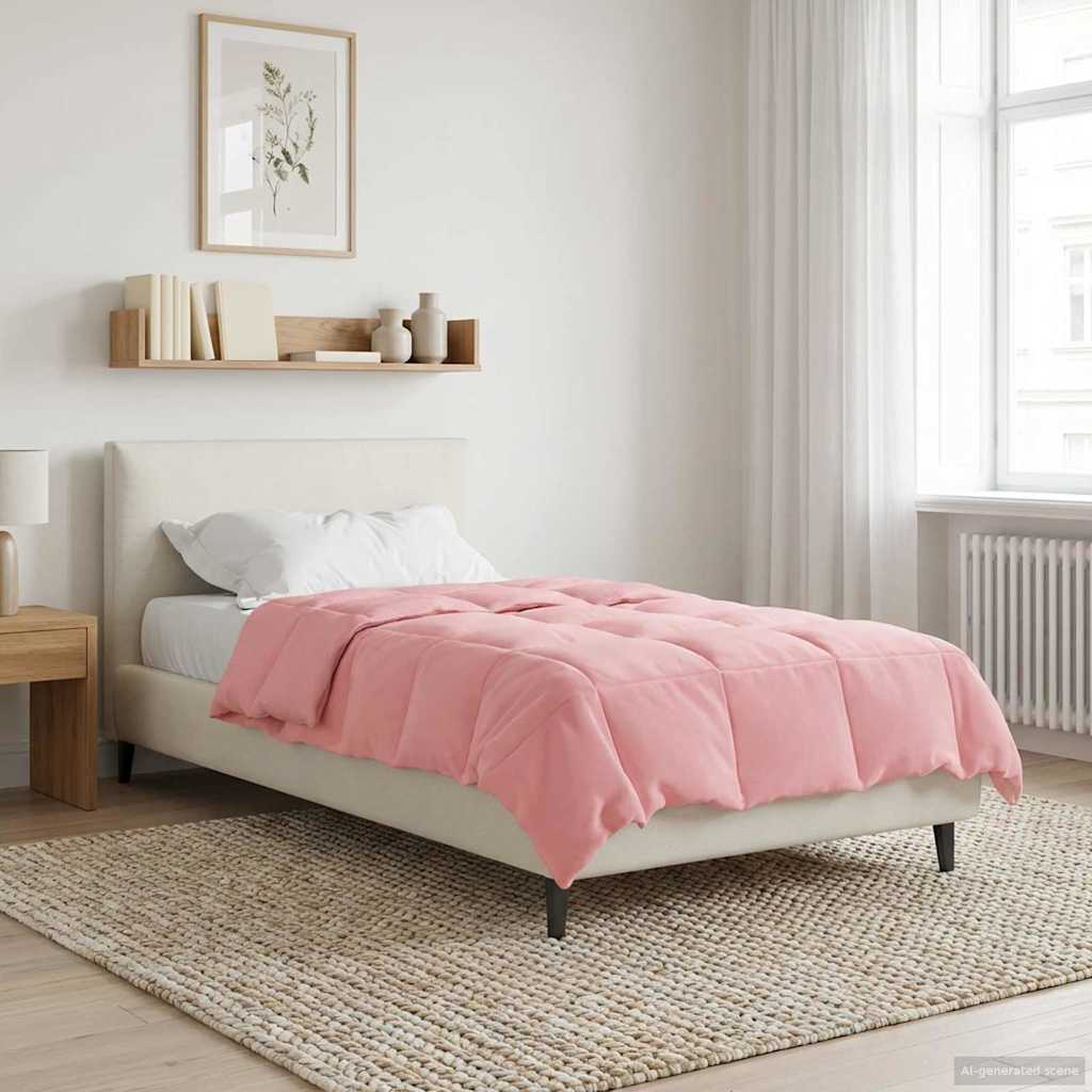 Winterbettdecke Gepolstert Anthrazit 240 x 260 cm Mikrofaser