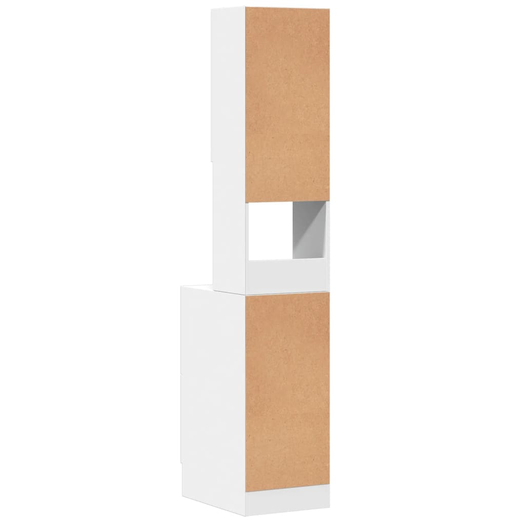 Küchenschrank Weiß 60x50x180 cm Holzwerkstoff