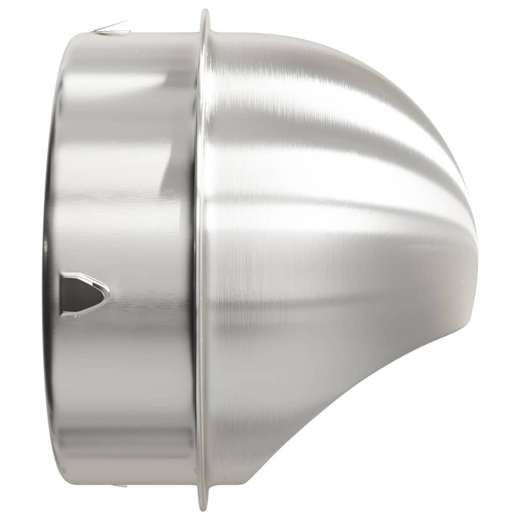 Lüftungsgitter 2 pcs Silber 80 mm Edelstahl