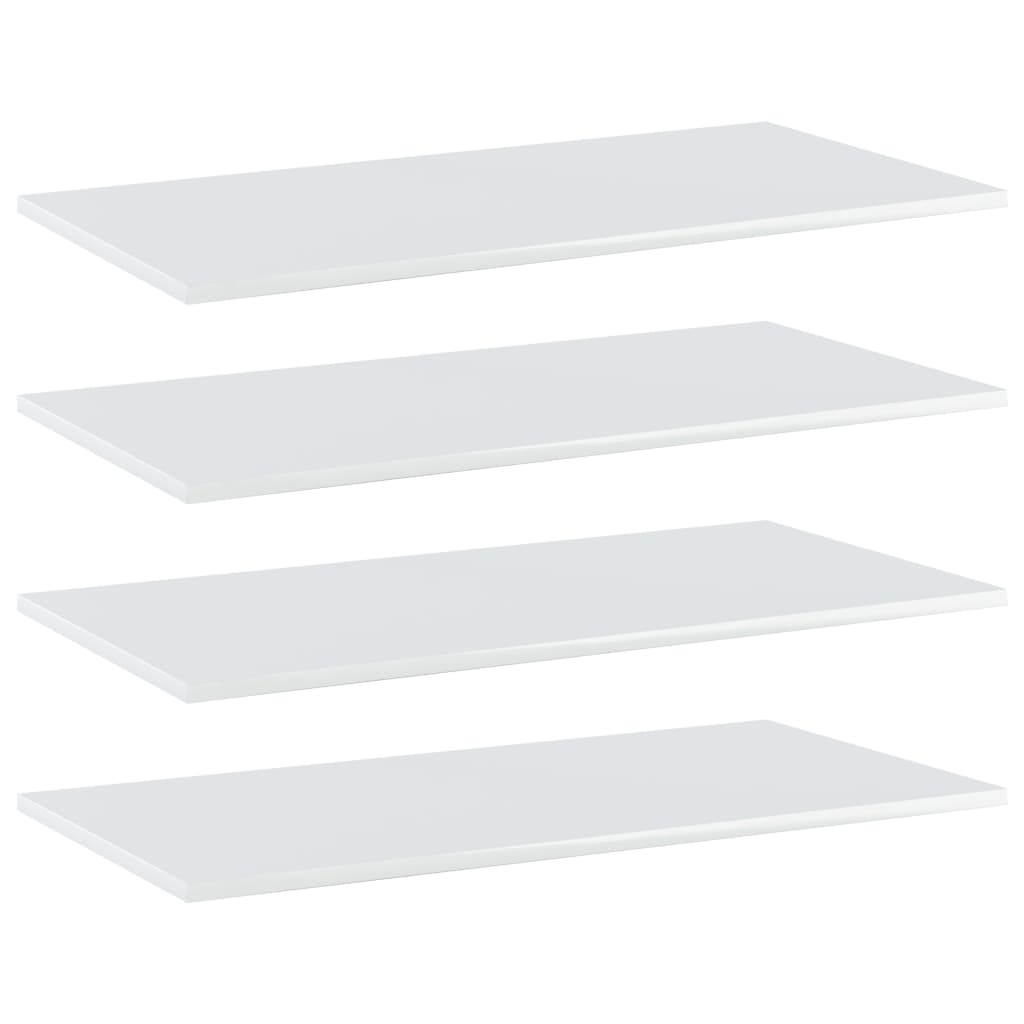 Bücherregal-Bretter 4 Stk. Weiß 40x10x1,5 cm Holzwerkstoff
