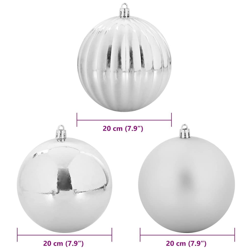 Weihnachtsbaumkugel Set XL 9 pcs Rot Kunststoff