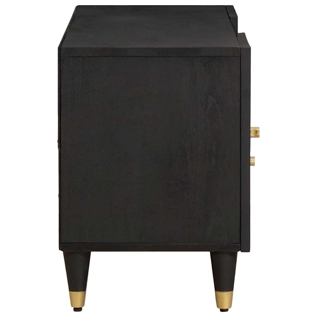 TV-Schränk mit Tür Honigbraun 105 x 33 x 46 cm Massivholz Mango