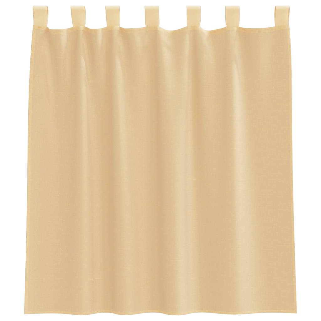 Voile Vorhänge mit Ösen 2 Stk. Apfelgrün 140x140 cm