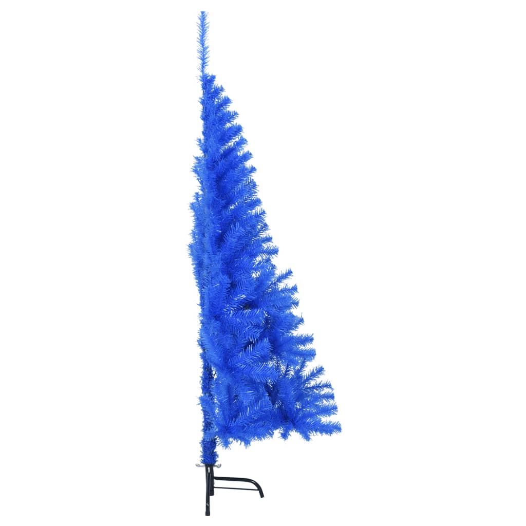 Künstlicher Halb-Weihnachtsbaum mit Ständer Grün 150 cm PVC