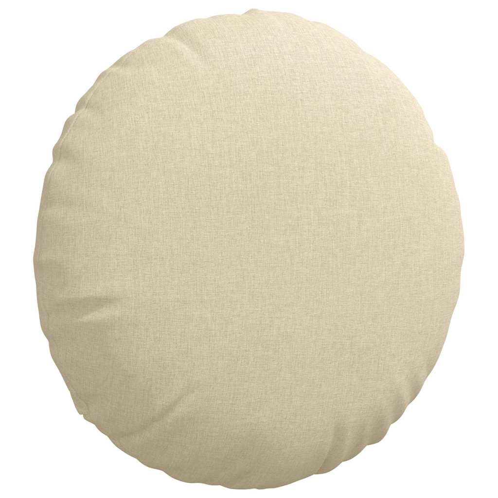 Sitzkissen 2 pcs Hellgrau Ø30 x 13 cm Stoff