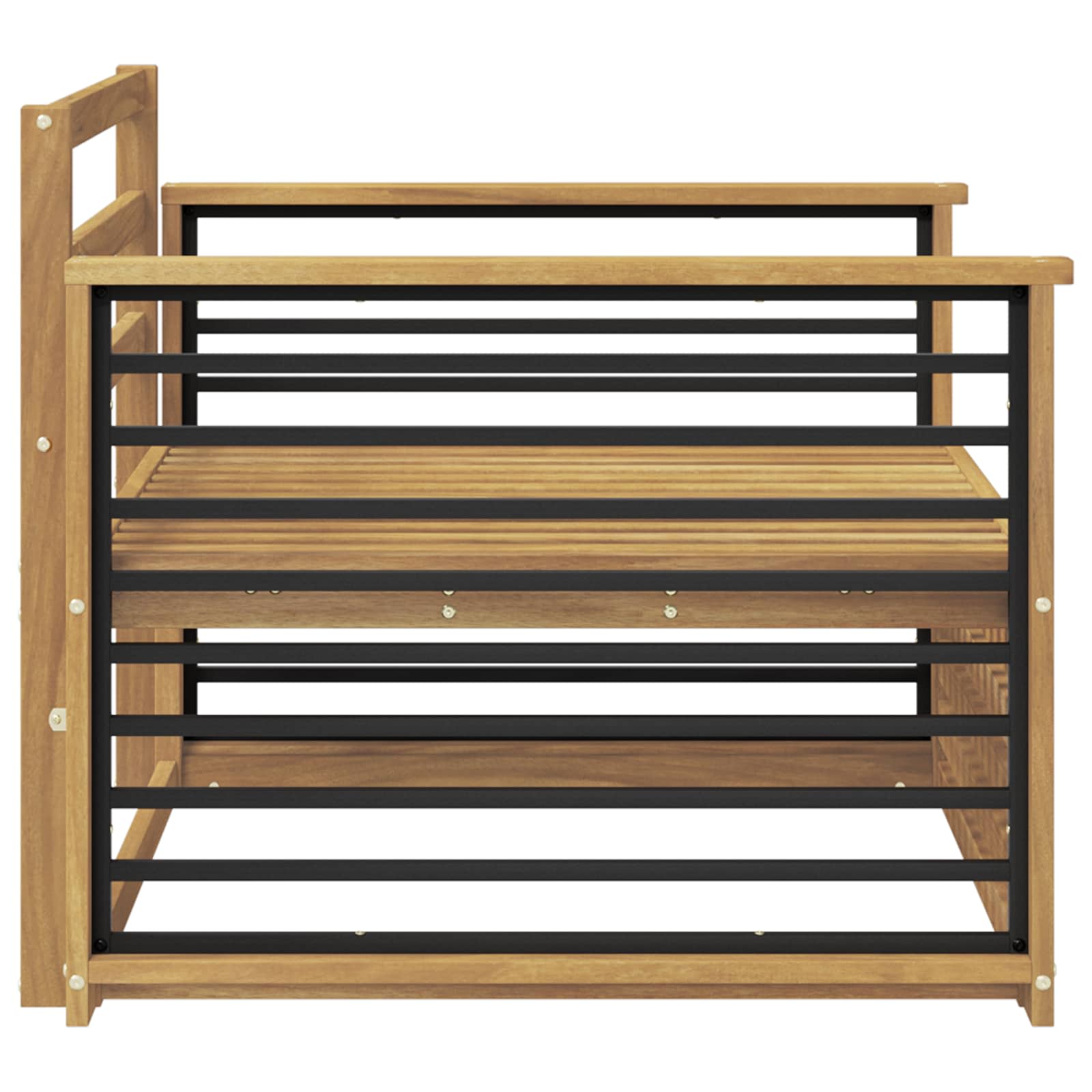 2 Stück Outdoor-Sofa Natur
