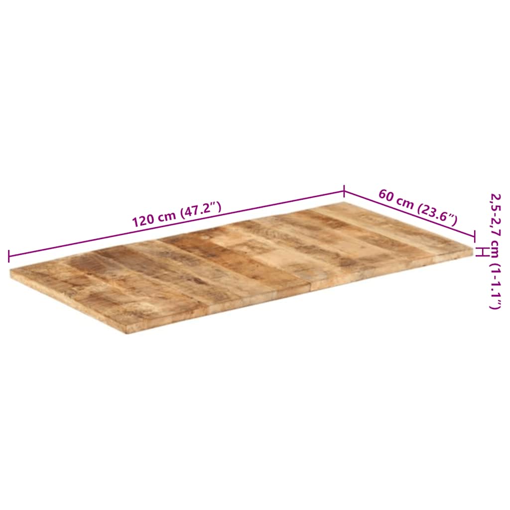Tischplatte Massivholz Akazie 15-16 mm 60x80 cm