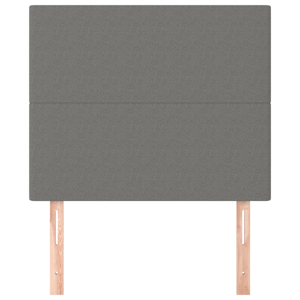 Kopfteil Hellgrau 80x5x118/128 cm Stoff